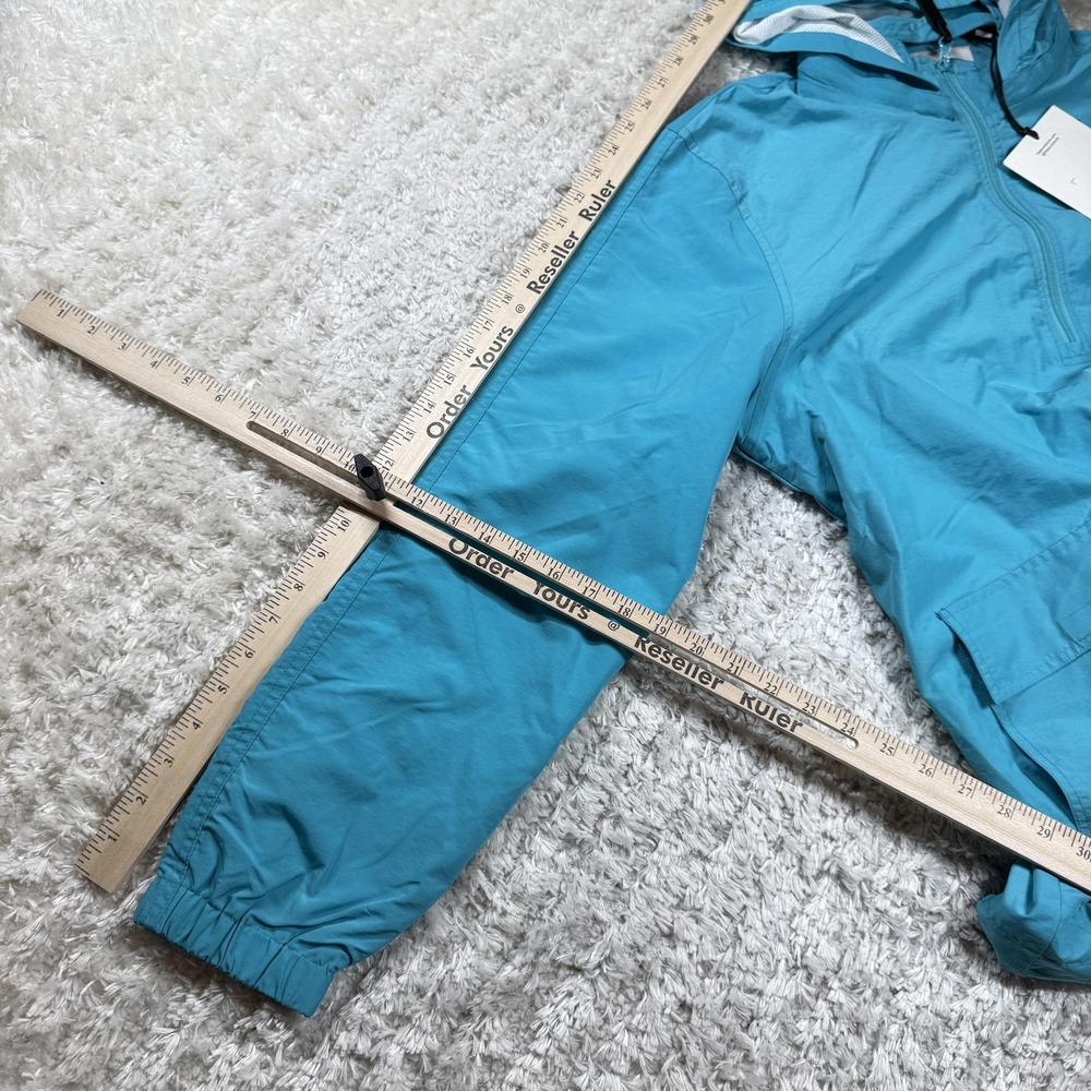 Arcminute Jacket Men XL Blue Windbreaker Hooded Zip Outerwear Street Spell Out - Picture 4 of 9